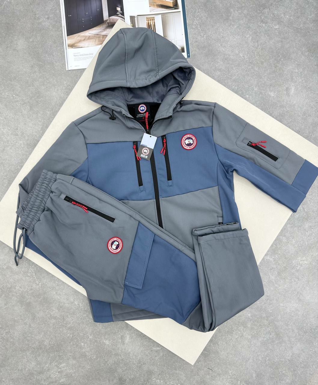 Canada Goose Hybrid Tech Tracksuit – Slate Blue & Grey