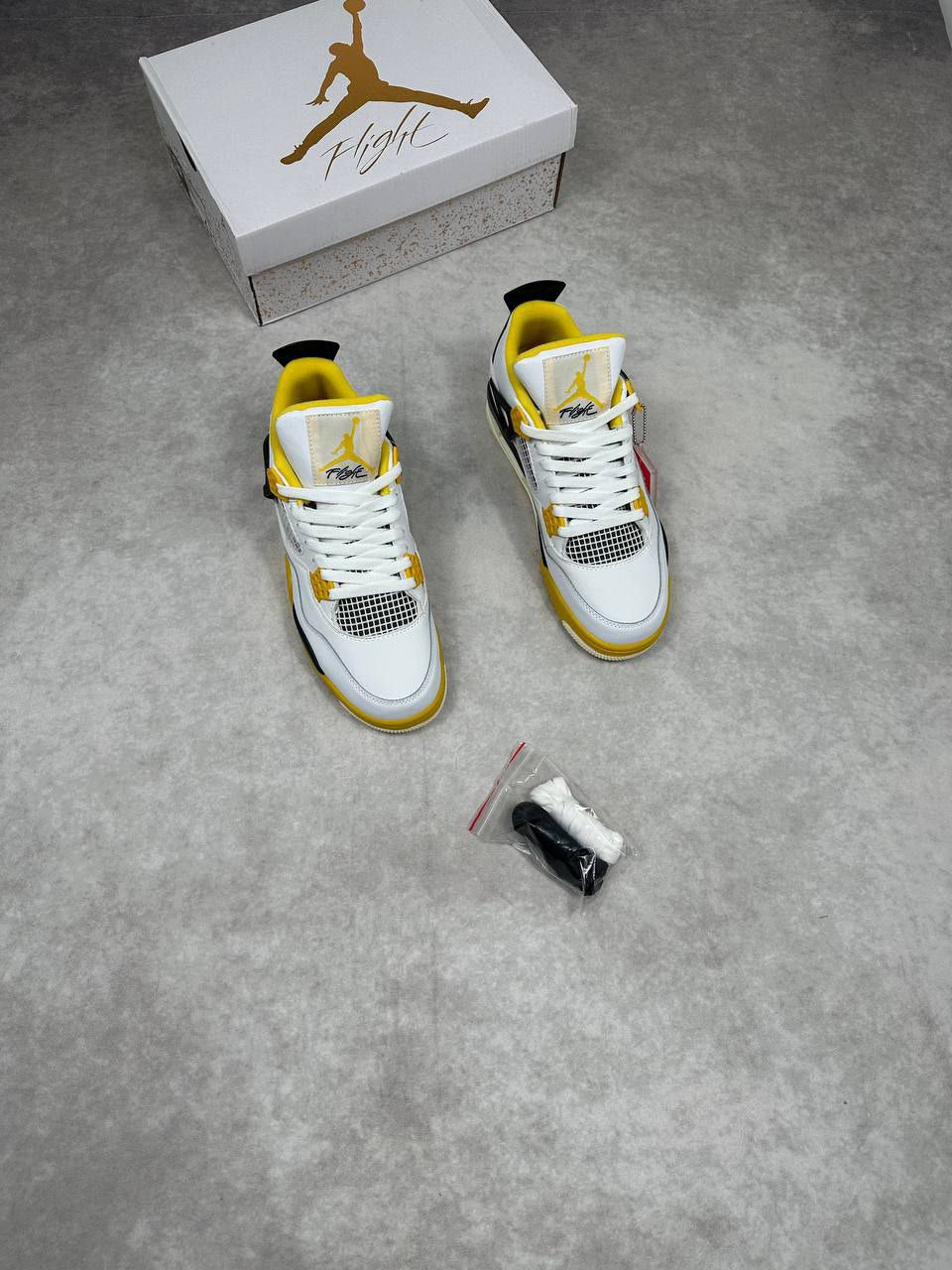 Air Jordan 4 Retro ‘Vivid Sulfur’ – White/Coconut Milk/Yellow