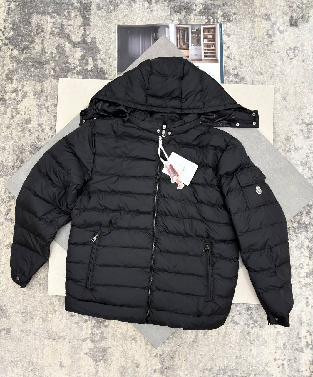 Moncler Hooded Puffer Jacket - Black
