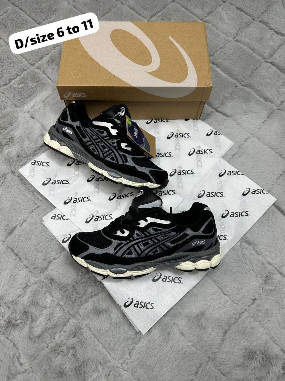 ASICS GEL-NYC "Black/Graphite Grey" – Heritage Style Lifestyle Sneaker