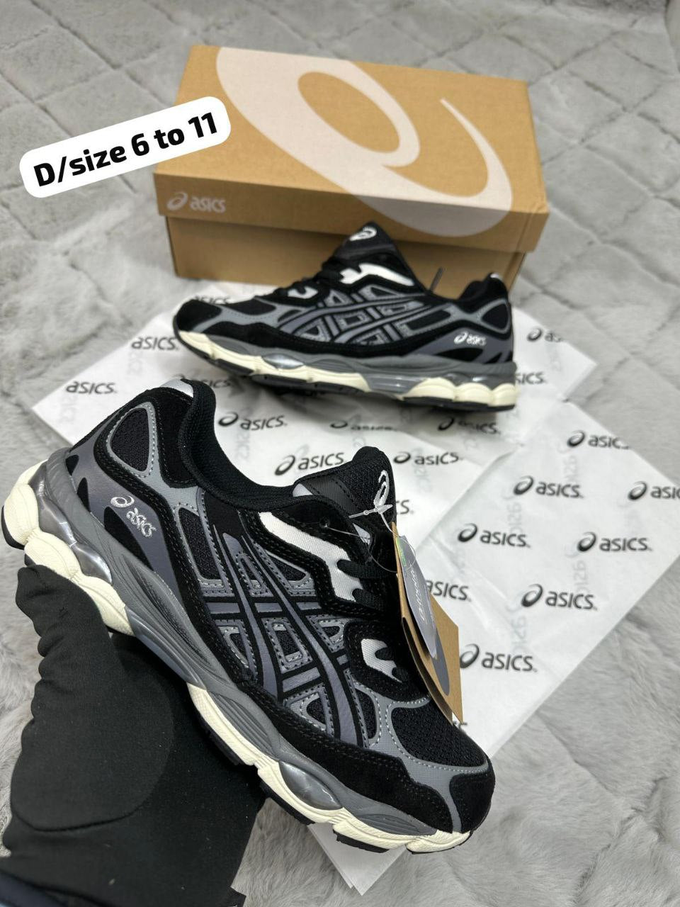 ASICS GEL-NYC "Black/Graphite Grey" – Heritage Style Lifestyle Sneaker