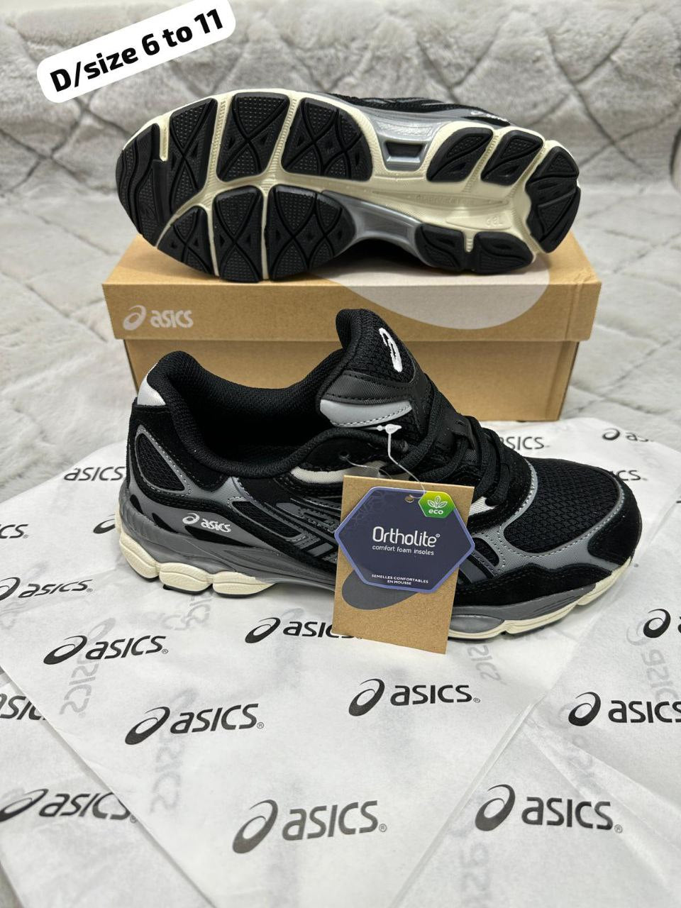 ASICS GEL-NYC "Black/Graphite Grey" – Heritage Style Lifestyle Sneaker